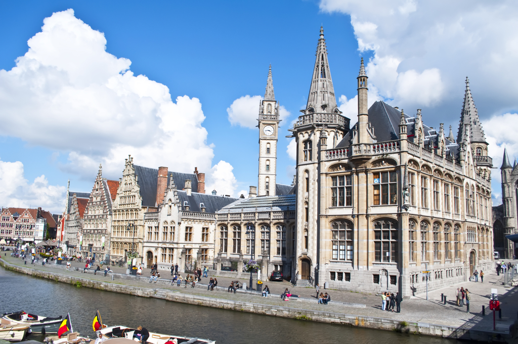 Ghent,belgium September,12:ghent,canal,september,12,2010,in,ghent,belgium.it,is,the,flemish